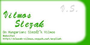 vilmos slezak business card